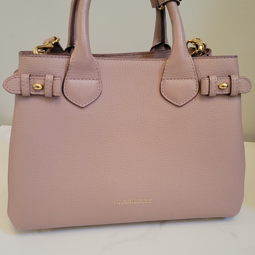 Burberry banner shoulder bag pink pale orchid